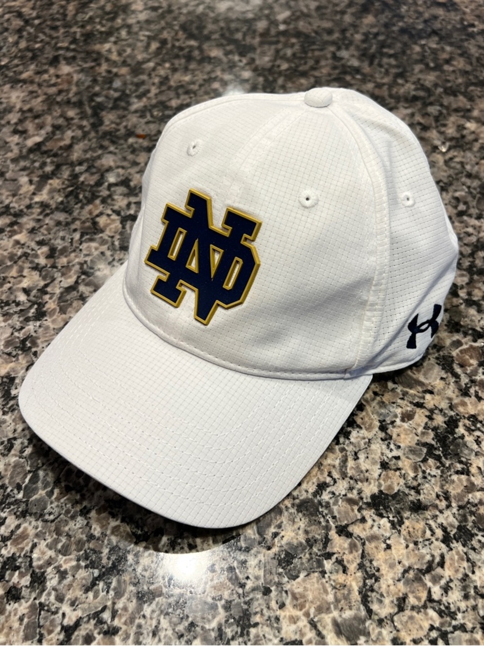 Under Armour Hat with Navy and Gold ND Logo